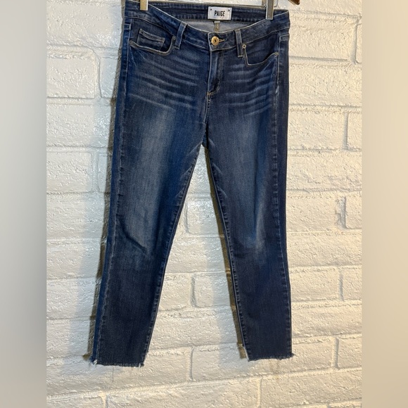 PAIGE Verdugo Ankle Jeans Frayed Hem - Picture 8 of 9